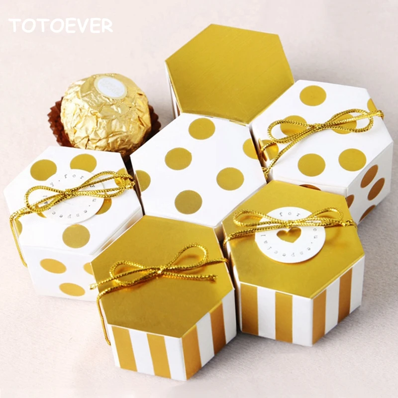 

50pcs/lot 4 Style Striped Dot Wedding Candy Boxes +Tags chocolate box baby shower favor Chocolate bean box Party Decoration