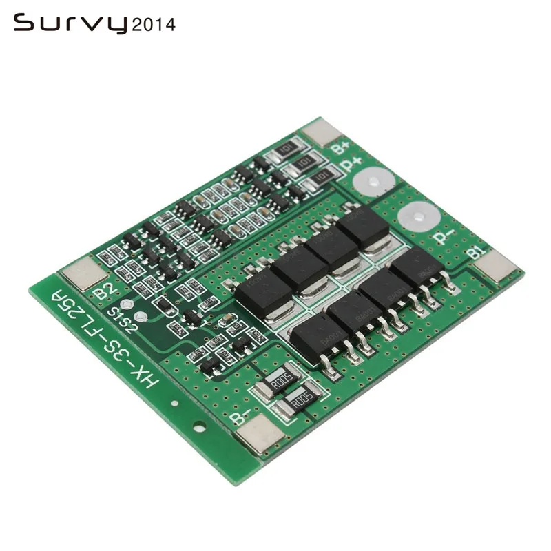 3S 25A 11.1V 12.6V 3S BMS 4A 8A 10A 20A Защитная плата для литиевого зарядного устройства модуль 18650 Lipo литий-ионная батарея для зарядки аккумулятора BMS - Цвет: 3S 25A 11.1V 12.6V