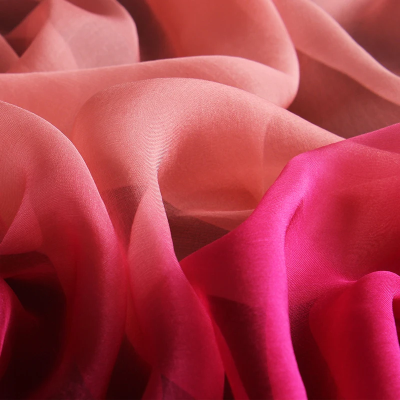 

100% Real Silk Chiffon Scarf For Women Summer Thin Echarpe Silk Shawl Wrap Luxury Brand Natural Chiffon Silk Scarf Femme Foulard