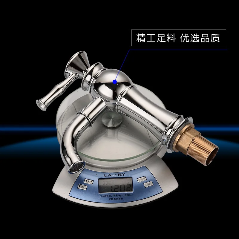 Кристалл Смесители для ванной одно отверстие раковины комнаты латунь смесители