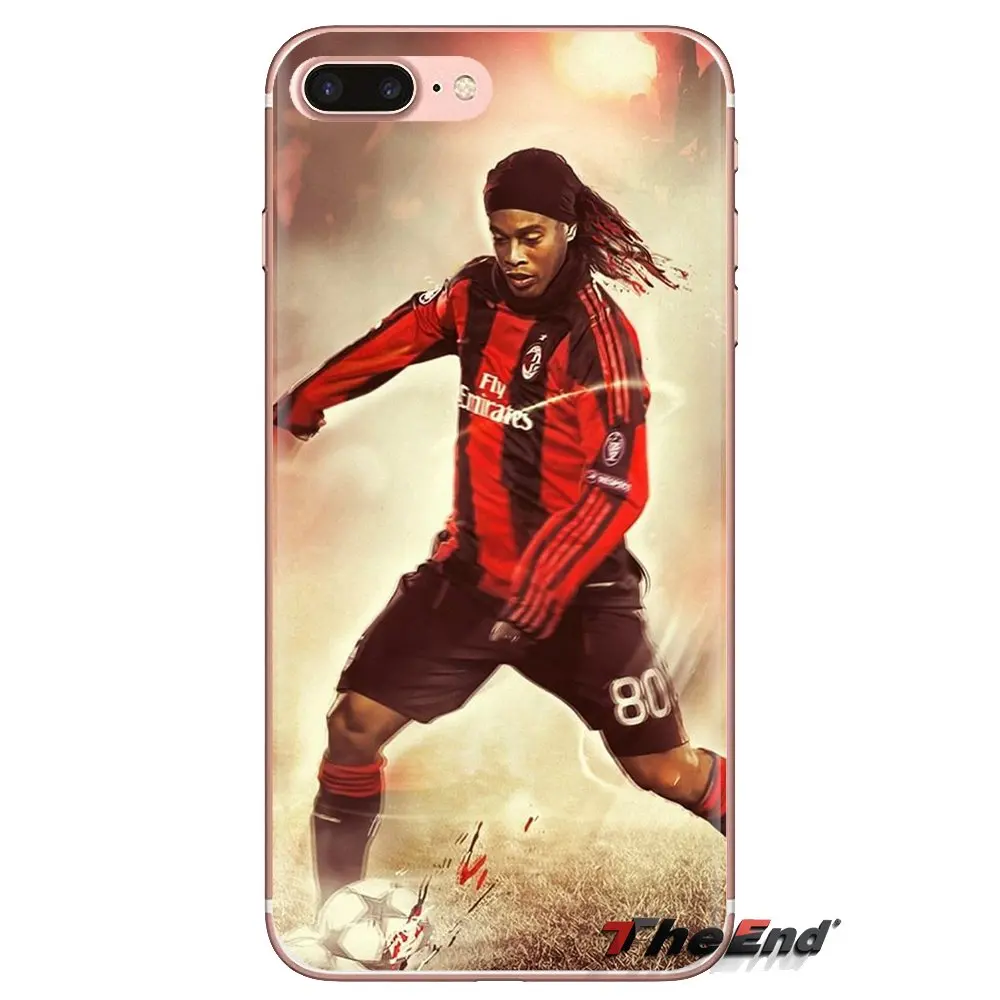 Прозрачные мягкие чехлы для Samsung Galaxy A3 A5 A7 A9 A8 Star A6 Plus 2018 2015 2016 2017 Ronaldo Ronaldinho Soccer Brasil |