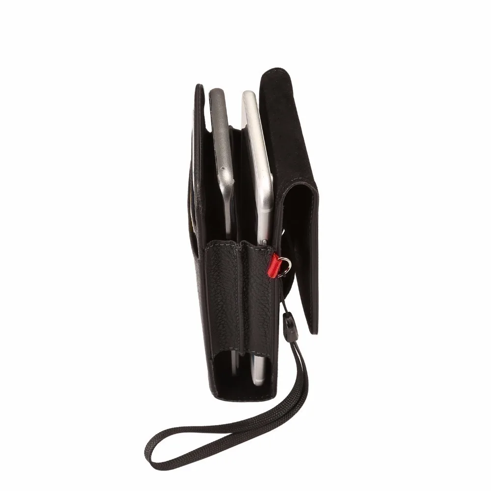 Чехол для телефона с двойными карманами кобура магнитной застежкой на пояс чехол