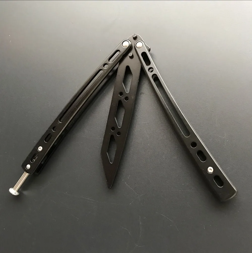 5 цветов зеркальный складной нож-бабочка balisong cs go, тренировочный тупой нож без края, нож-бабочка, нож для косплея