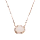 41 см + 5 см цепи опал шарик Луна подвеска для ожерелья в виде камней Исцеление Кристалл Натуральный Камень Сейлор Мун ожерелье для женщин