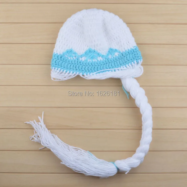Beautiful hand-knit wool hats girl's princess hat 1-4 years old baby free shipping! | Тематическая одежда и униформа