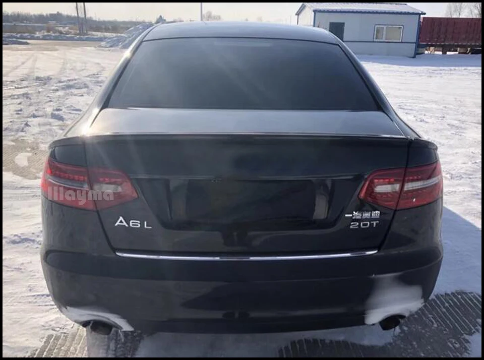 ABT стильный полиуретановый задний спойлер багажника для Audi A6 C6 Sedan 2005-2011 года автомобильный ПУ Спойлер Крыло(не подходит sline& s6& rs6