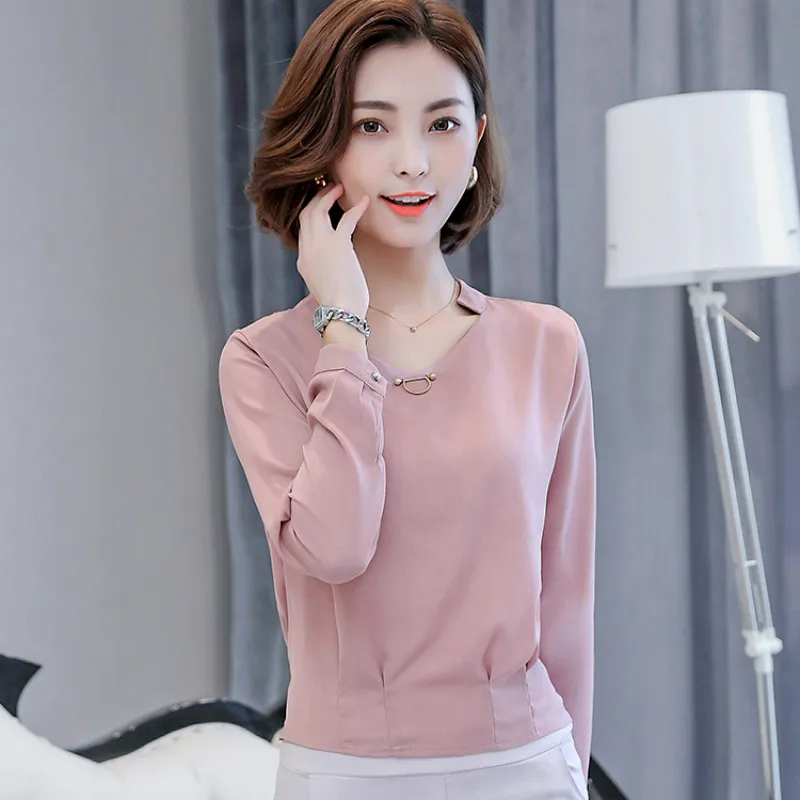 Новое поступление 2017 женские Повседневное тонкий плюс Размеры Blusas Осень Мода