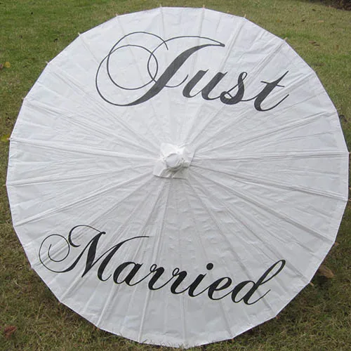 Justmarries FEESTIGO только что женился Mr& Mrs ручной работы цветная бумага Свадебный зонтик Фото Оформление студии спасибо Свадебные сувениры - Цвет: Justmarries