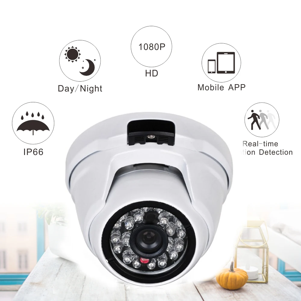 Zensmin H.265 2.0MP IP купола CCTV Камера Крытый 1080 P 48 В poe системы безопасности дома 24 часа