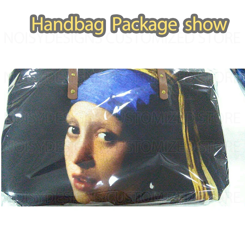 

Women Shopping Bag Van Gogh Mona Lisa Custom Bags Drop Shipping Neoprene Large Handbags Tote Bolsa Feminina Sac a Main Crossbody