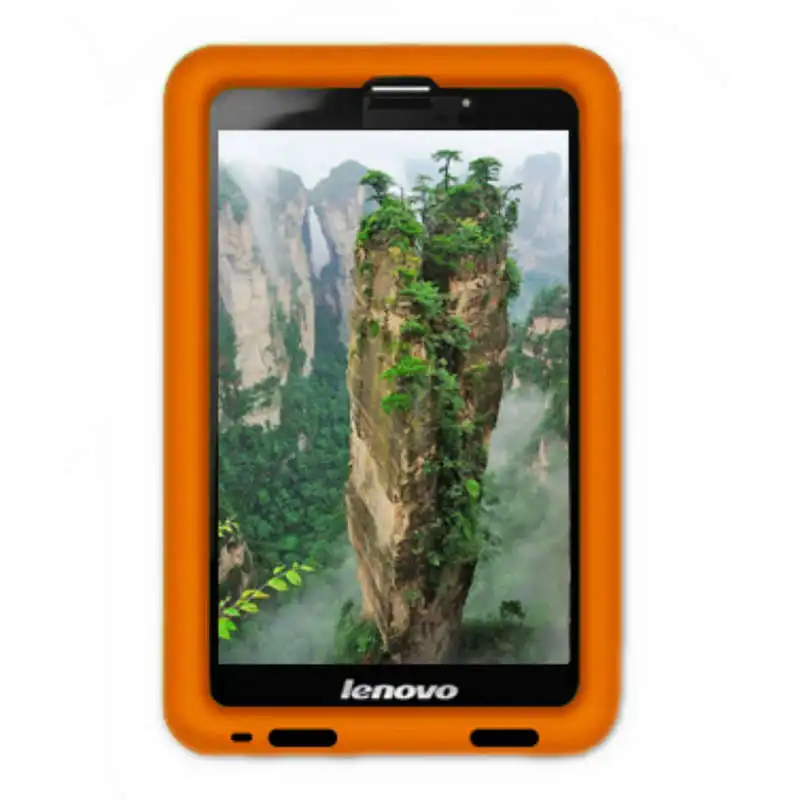 Outrageous Orange MingShore чехол для lenovo IdeaTab A3000-H 7,0 Прочный Силиконовый противоударный чехол для lenovo A3000H/V/F 7,0 дюймов чехол для планшета - Цвет: Outrageous Orange
