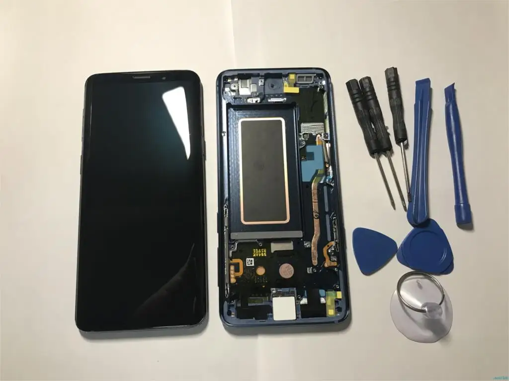 Сменный ЖК-дисплей для SAMSUNG Galaxy S9 S9+ Plus G960 G965, сенсорный экран, дигитайзер с рамкой