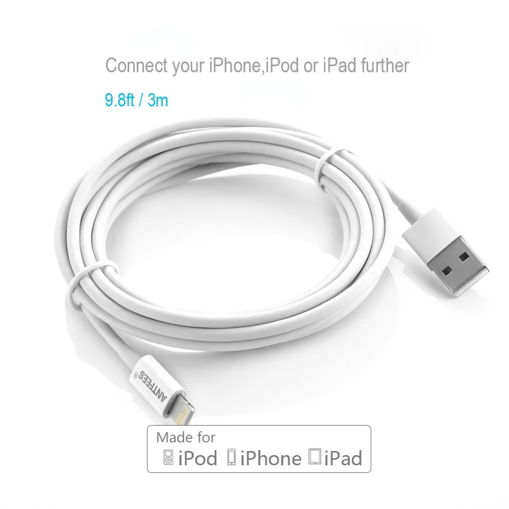 Сертифицированный MFI usb разъемом для синхронизации данных и быстрой зарядки