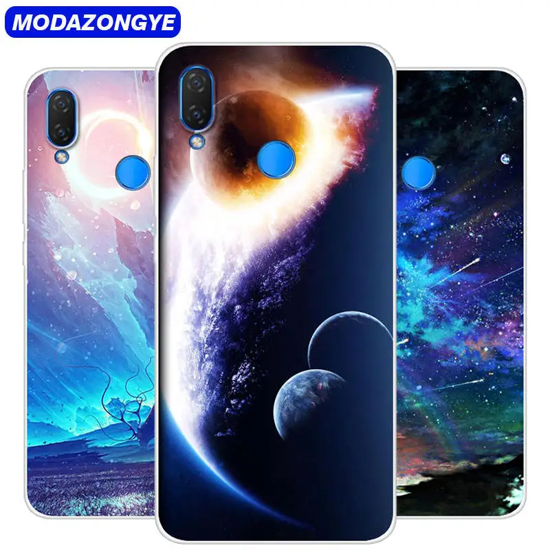 Чехол для Huawei Nova 3i чехол силиконовый мягкий из ТПУ телефона 3 искусственная кожа |