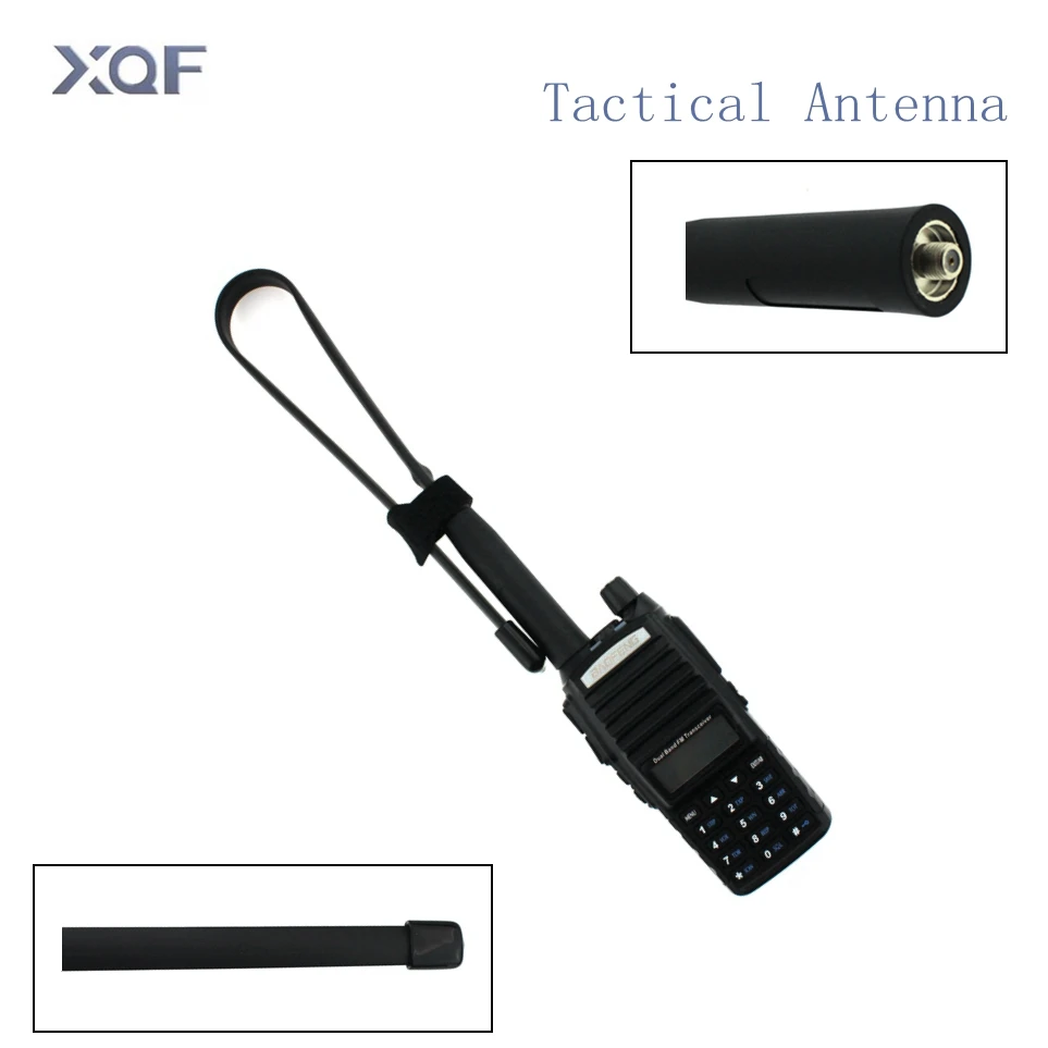 CS тактическая антенна SMA Female Dual Band VHF UHF 144/430Mhz Gain Складная линейная для