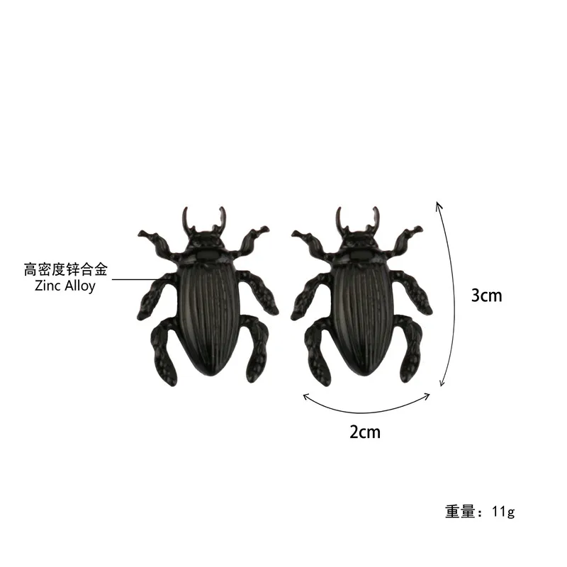 Vintage Retro Rock Kpop Fashion Bijoux Jewelry Stud Earrings Brincos Zinc Alloy Ornament Insect Shaped Pendant Feminino Earring | Украшения