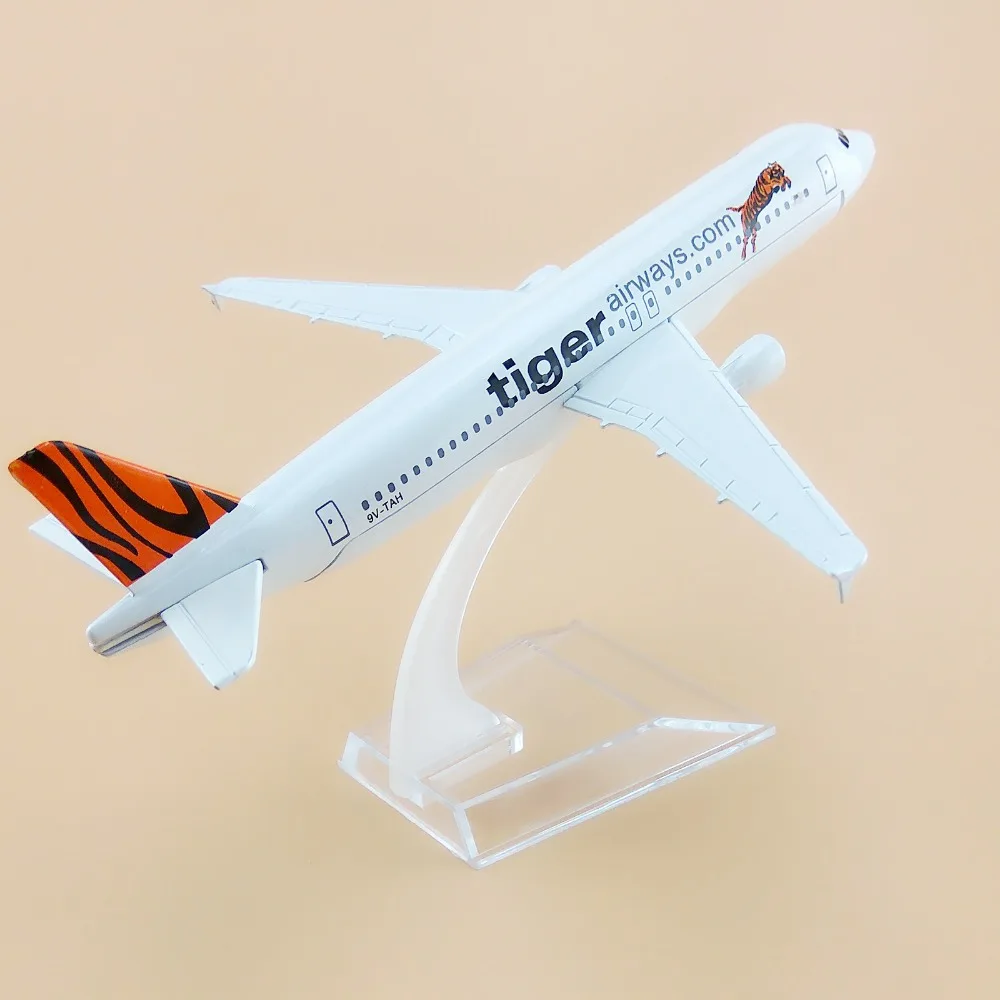 16 см Металл Air Singapore Tiger Airbus 320 A320 Airways модель самолета Модель w Стенд ремесло|craft