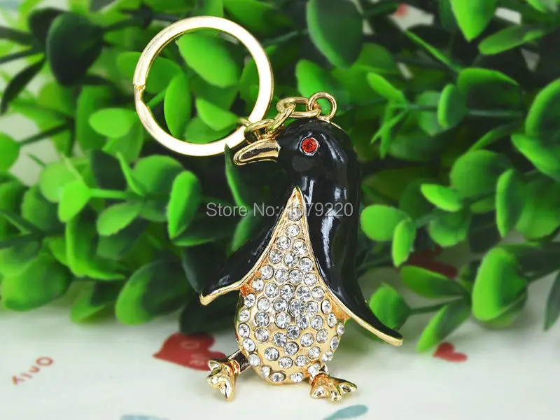 T Penguin модный красивый брелок подвеска со стразами автомобильный подарок|chain