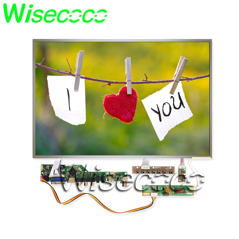 Wisecoco ТВ HDMI VGA AV USB аудио контроллеры чипы ic доска 17 дюймовый ноутбук ЖК Экран