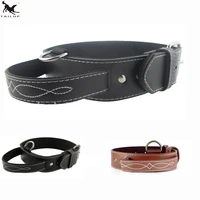 pu dog collars adjust strong dog collar leash with handle control softy pad pet dog walking leash collar for medium large dog