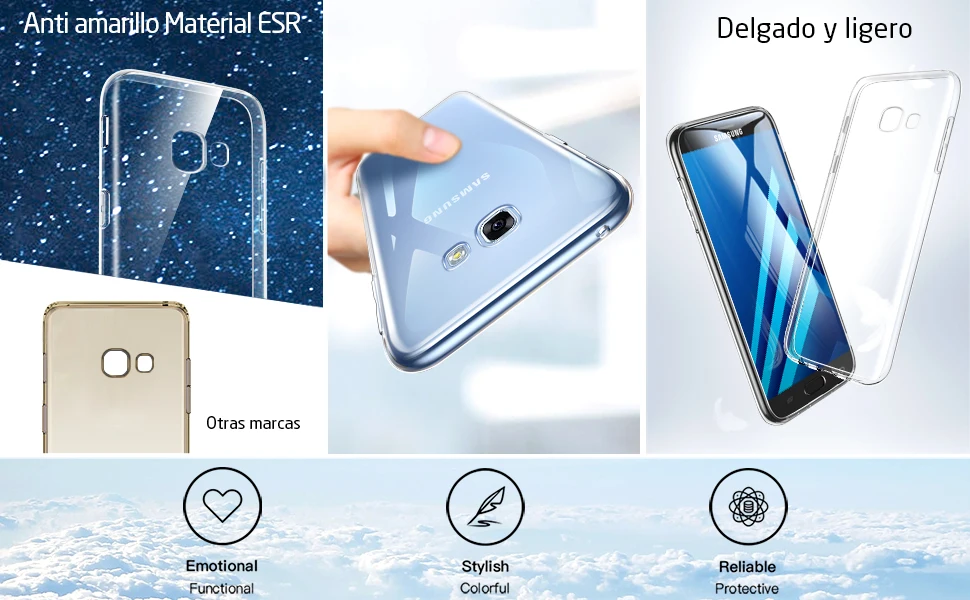 ESR ТПУ для телефона с покрытием чехол для samsung Galaxy A5 Edge прозрачный силиконовый чехол для samsung A5