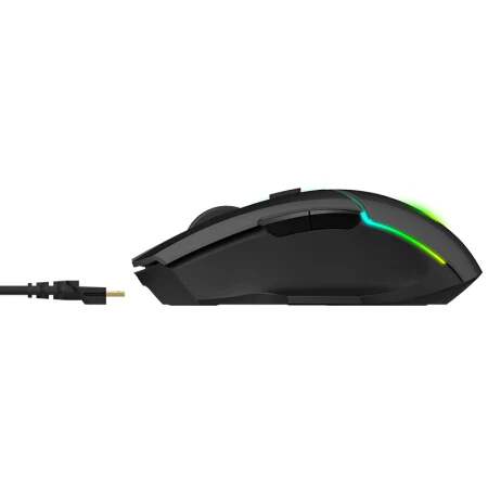 Rapoo V320 2,4G Беспроводная игровая мышь 5000 dpi 8 кнопок RGB Освещение для PUBG CSGO
