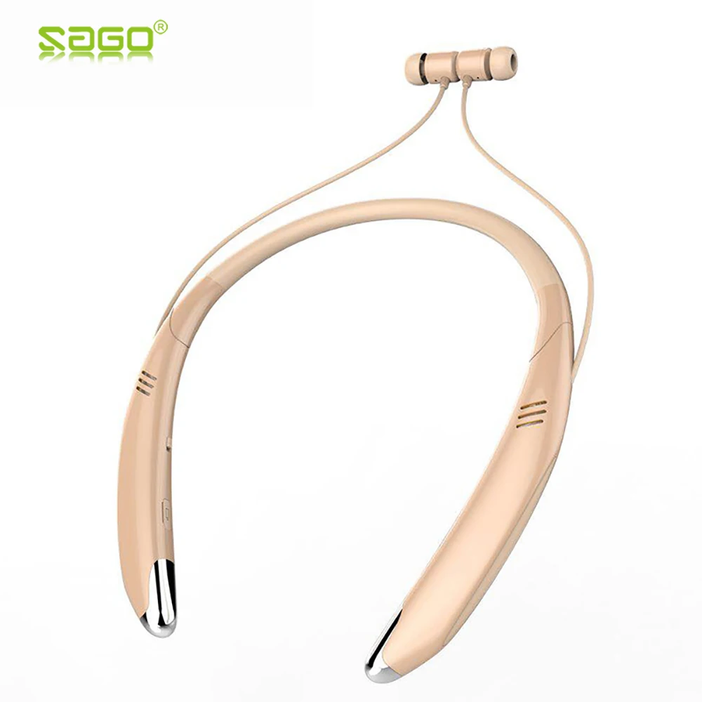 Sago Новинка V8 Bluetooth наушники версии 4 2 легкие с шейным ободом микрофоном стерео