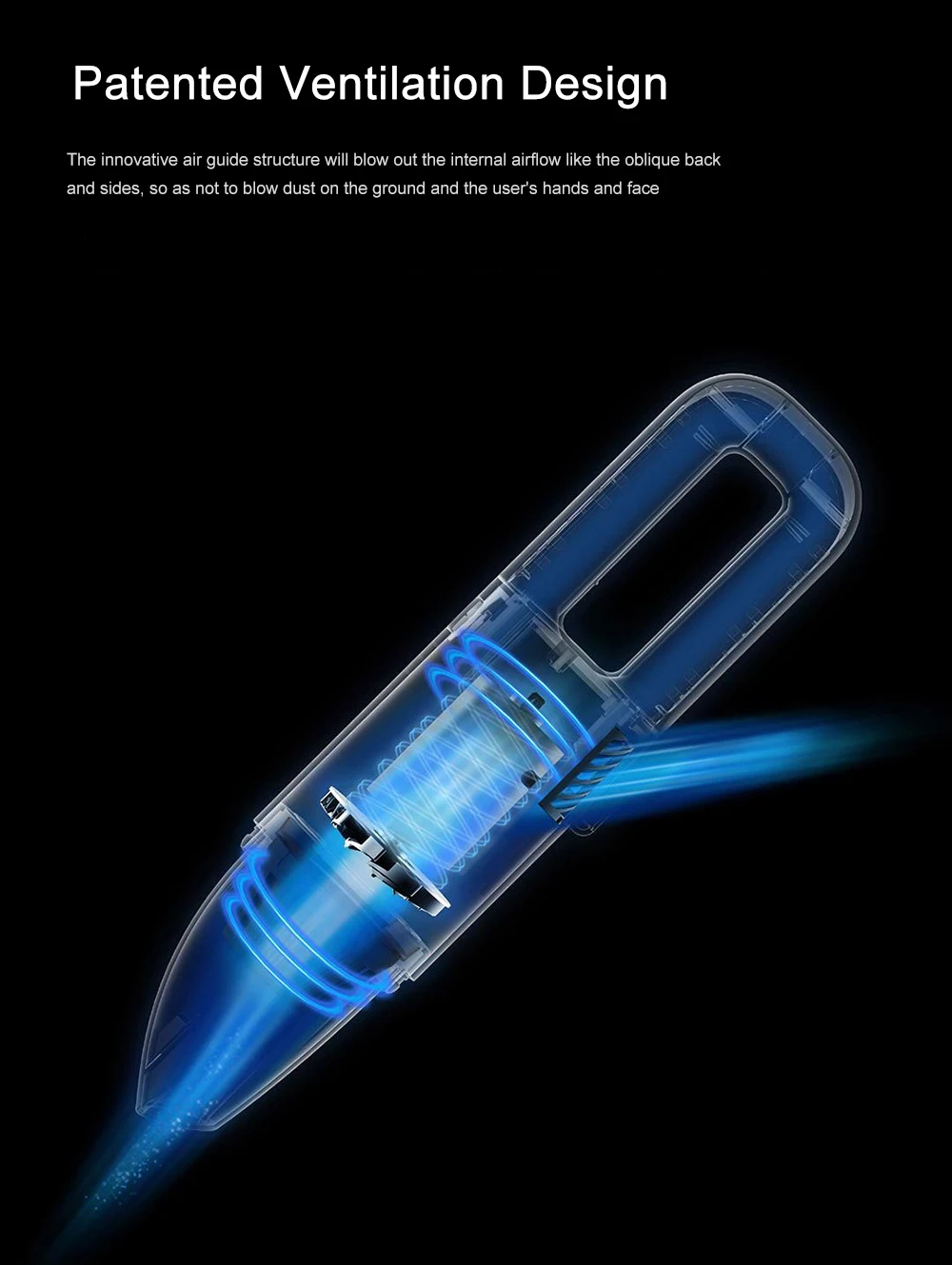 Xiaomi ручной пылесос Cleanfly FVQ портативный беспроводной мини-пылесос 2 в 1 насадка с светодиодный светильник автомобильное зарядное устройство HEPA фильтр