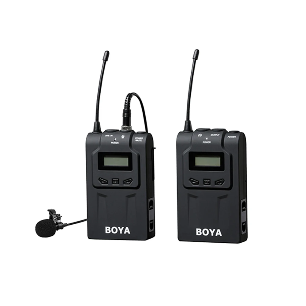 BOYA BY WM6 UHF профессиональная беспроводная система микрофона Lavalier для DSLR камеры