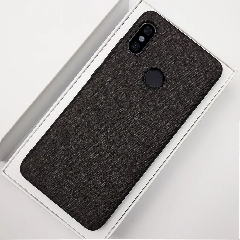 xiaomi redmi S2 Edition Case Fabric Hard PC Luxury Retro Cloth Leather Soft TPU Edge For |