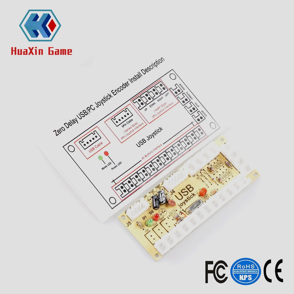 Монтажная плата Zero Delay Arcade USB энкодер для управления игровым джойстиком|Игры с