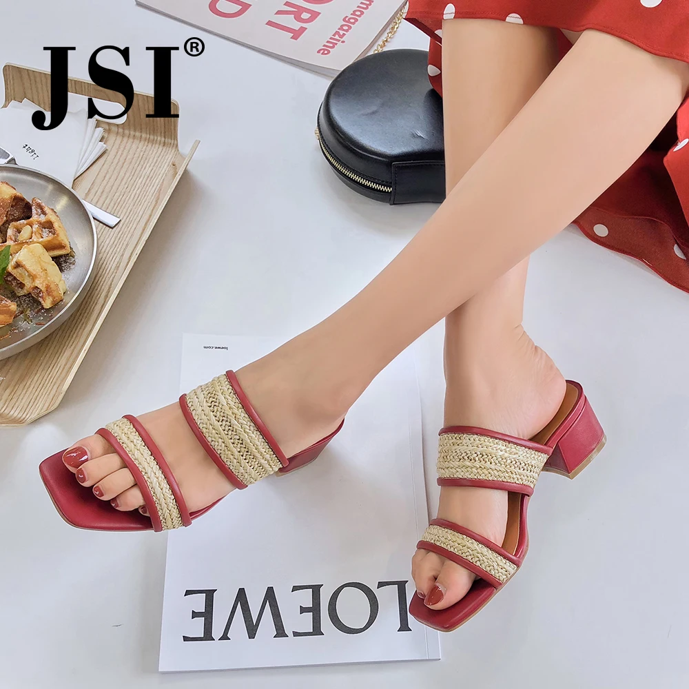 JSI/выразительная женская обувь с квадратным носком Высокое качество Базовая