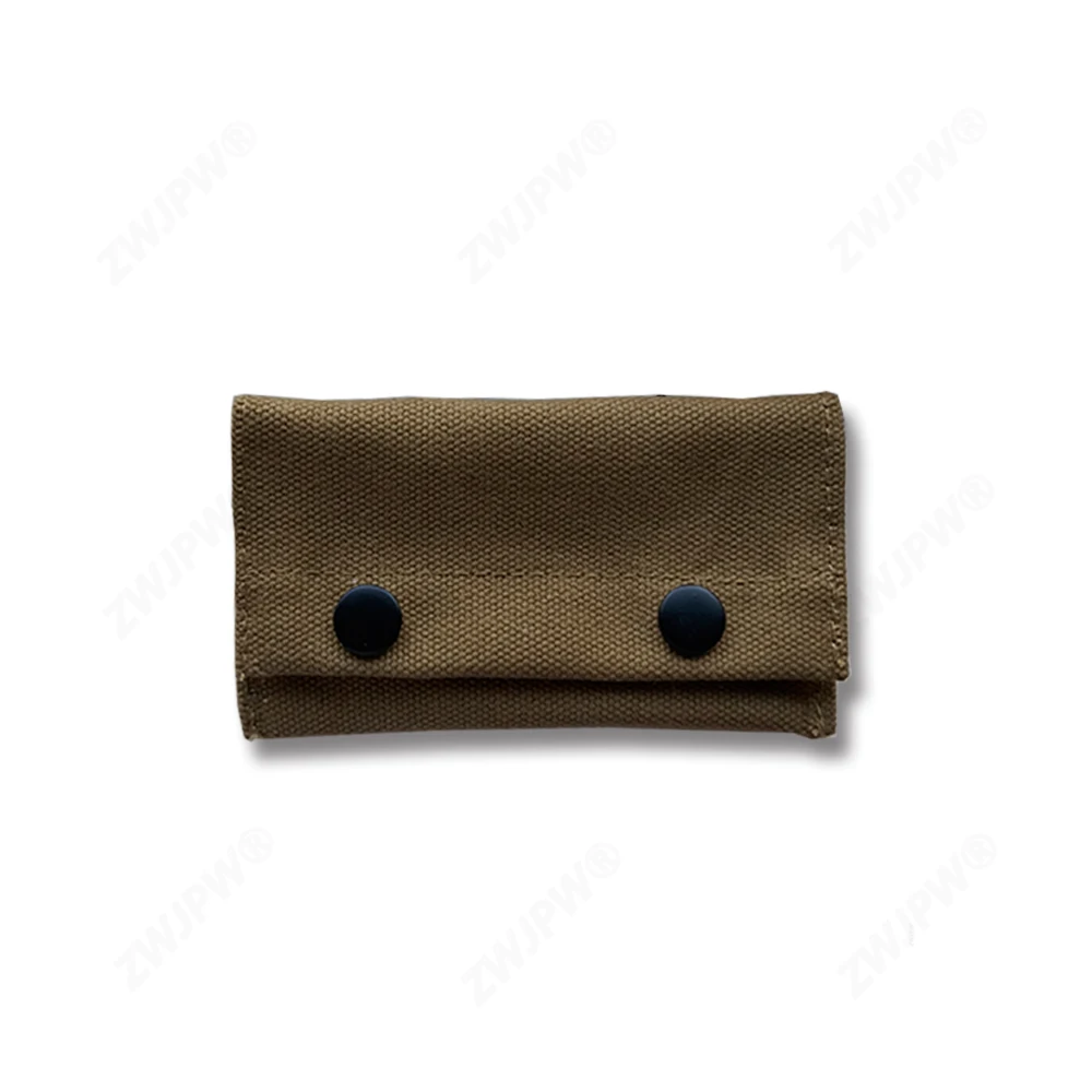 

WW2 KOREAN WAR US ARMY M1910 KHAKI FIRST AID POUCH PURE RIBBON WITH HOOK