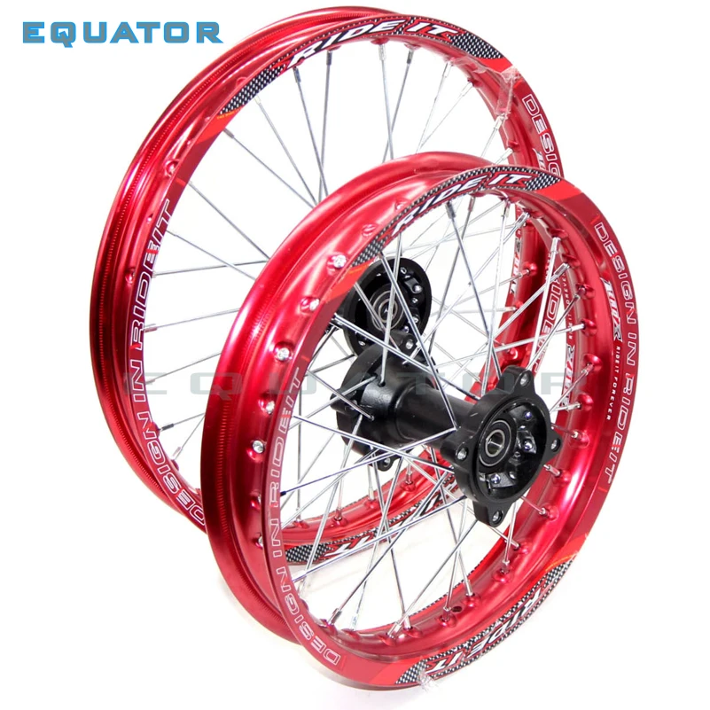red 12mm or 15mm Front 1.40-14&quot inch Rear 1.85-14&quot aluminium Alloy Wheel Rim For 160cc 150CC Dirt Pit bike 14 wheel |