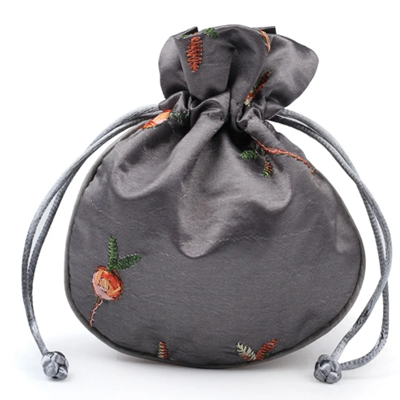 Шелковые парчовые атласные мешочки на шнурке Дамасские пакеты для упаковки