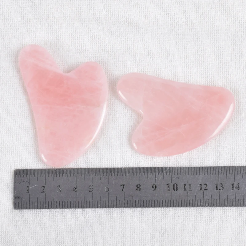 Gua Sha Набор подарочных коробок для инструментов, натуральный розовый кварц, драгоценный камень для спа-иглоукалывания, выскабливающий камень, нефрит, исцеляющий драгоценный камень, массаж
