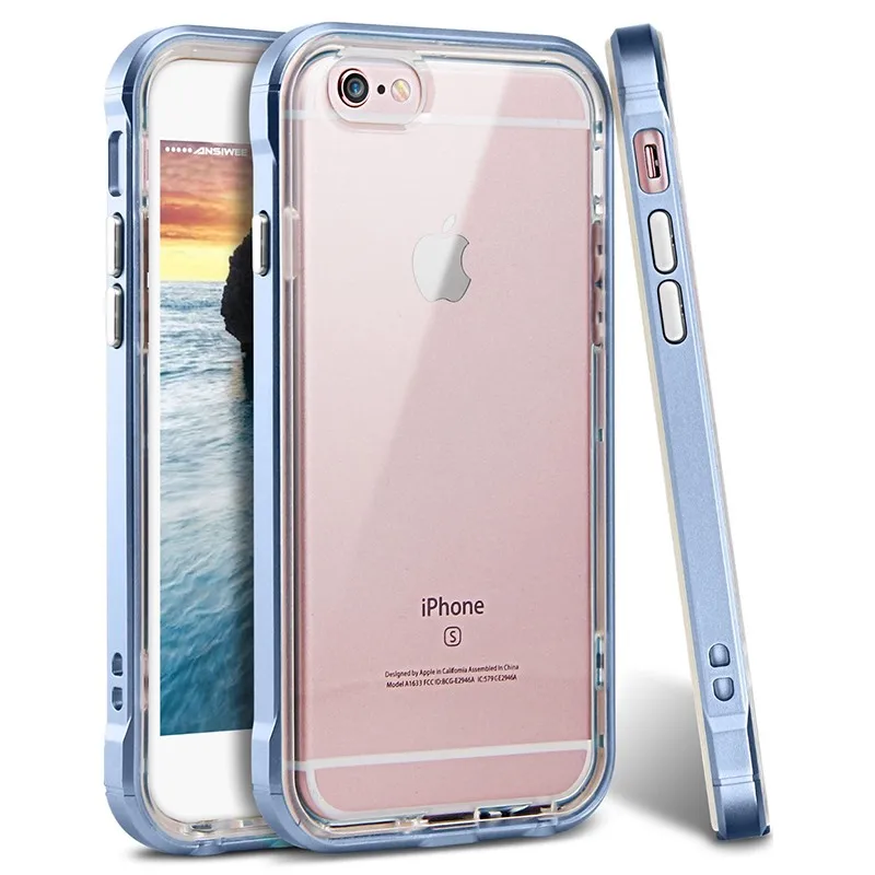 Чехол для Apple iPhone 7 8 чехол iPhone7 X 6 6S рамка ПК Прочный гибкий мягкий резиновый бампер