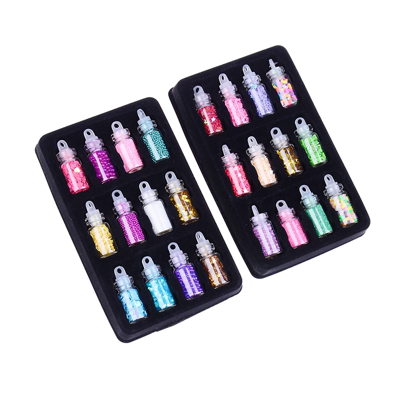 1 набор случайный наполнитель с блестками Прозрачный/пушистый полимерный слайм