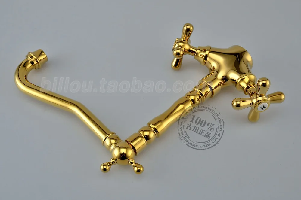 C титановый золотой медный смеситель для раковины горячей и холодной воды можно