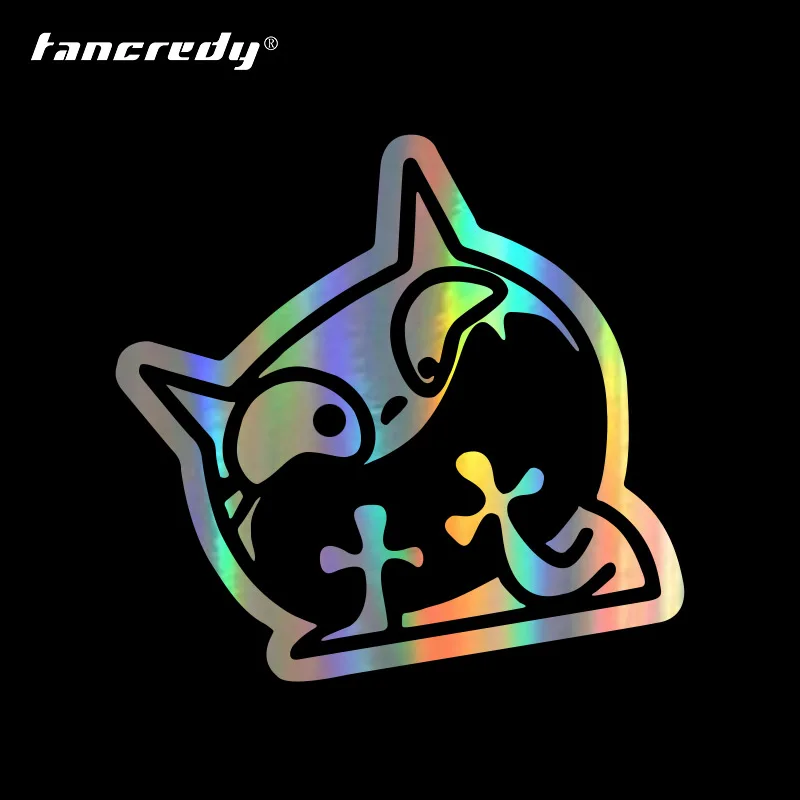 Tangredy 13*13 см милый мультяшный Кот удивленный Стайлинг автомобиля наклейки с