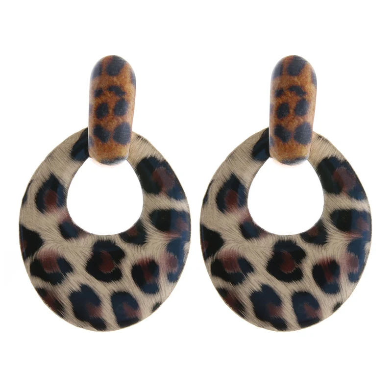 NeeFu WoFu Band tiger кожаные серьги с рисунком большие женские Brinco Ear Oorbellen Рождественский