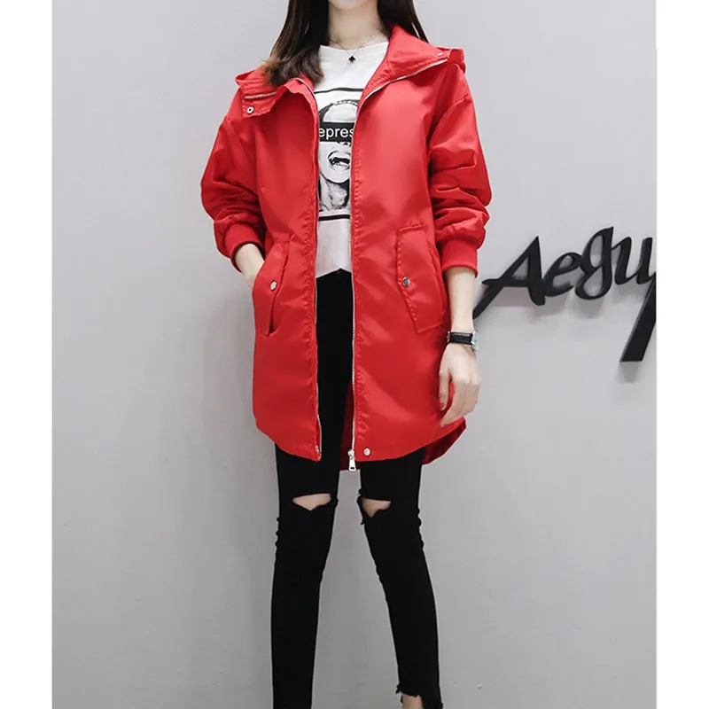 Тренч новинка 2020 Весенняя ветровка пальто для женщин большой размер свободное