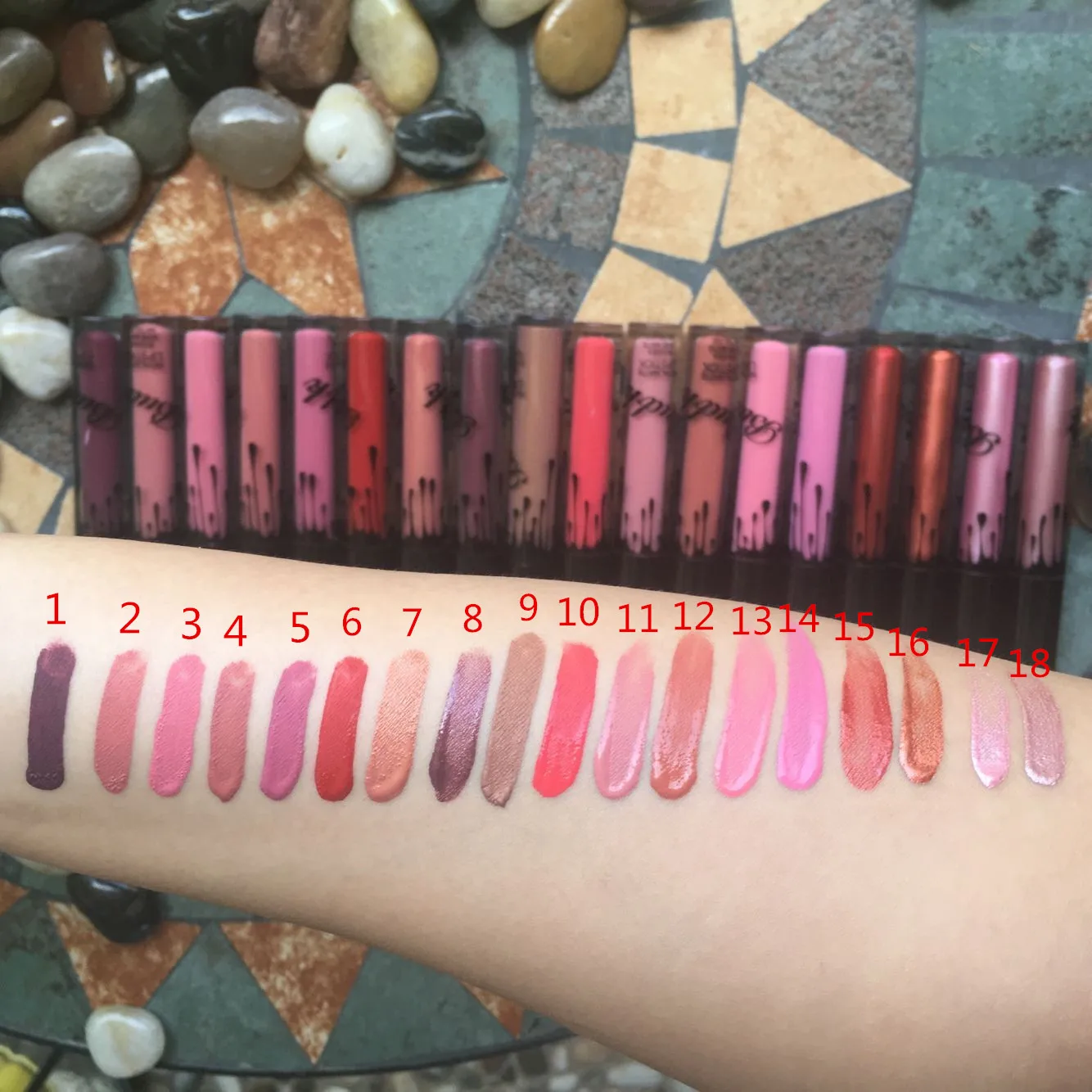 Жидкая помада водостойкая 18 шт./компл.|liquid lipstick|nude lipsticklipstick waterproof |