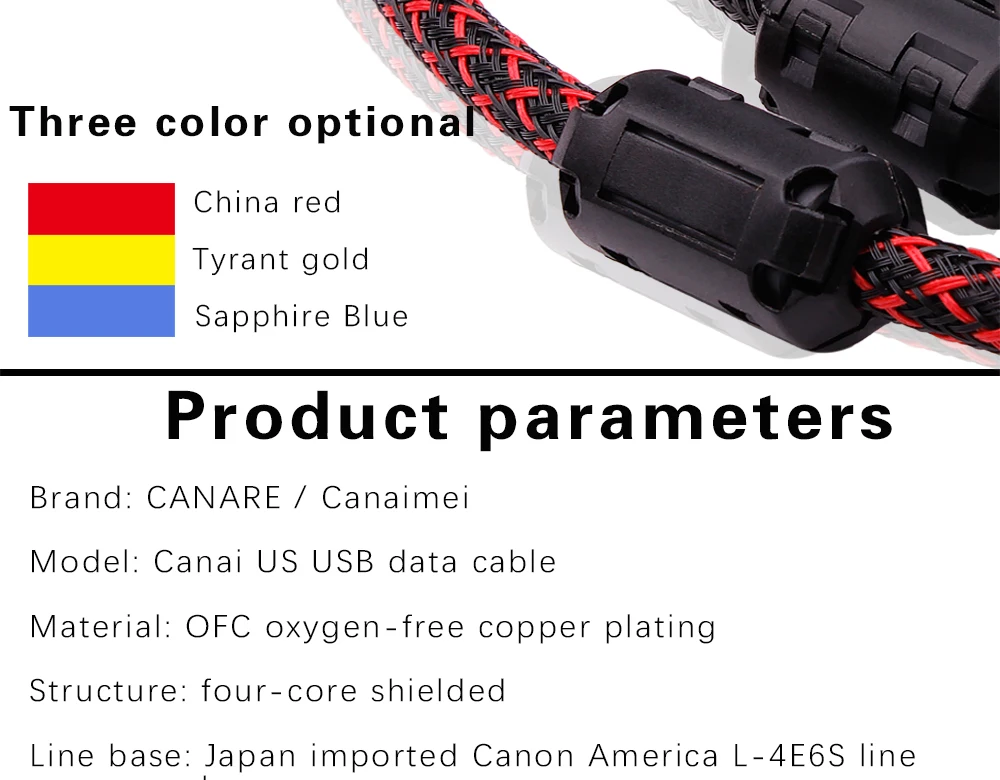 YYAUDIO L-4E6S Hifi USB кабель высокого качества тип А-тип в Hifi кабель для передачи данных для ЦАП