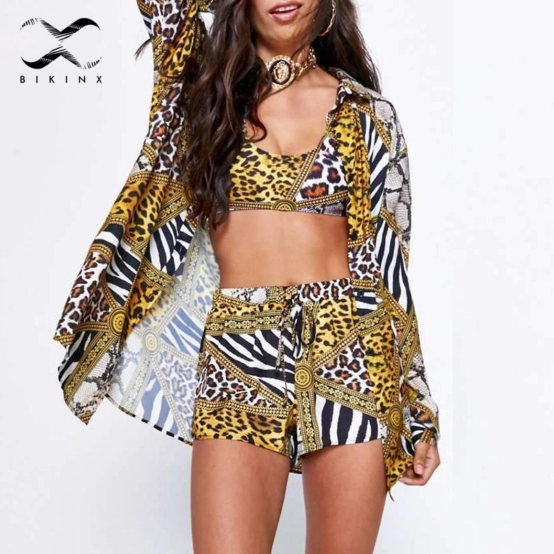 Bikinx сексуальные бикини с леопардовым принтом 2019 женские купальные костюмы