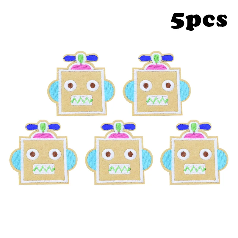 5 шт. патчи с головой робота для одежды | Дом и сад