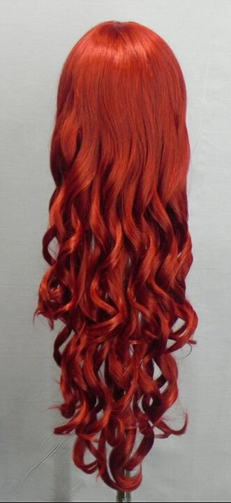505 +++ новый длинные волнистые темно парик женщины красный косплей|wig women|wig bunwigs for