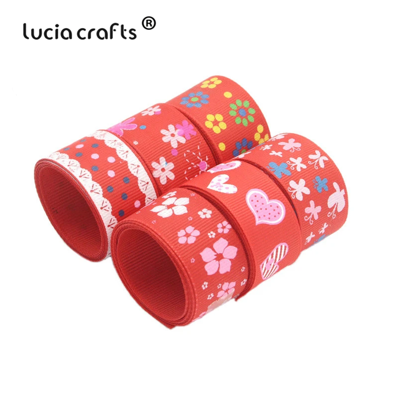 Ленты для рукоделия Lucia crafts 6 ярдов разные варианты напечатанные ленты аксессуары