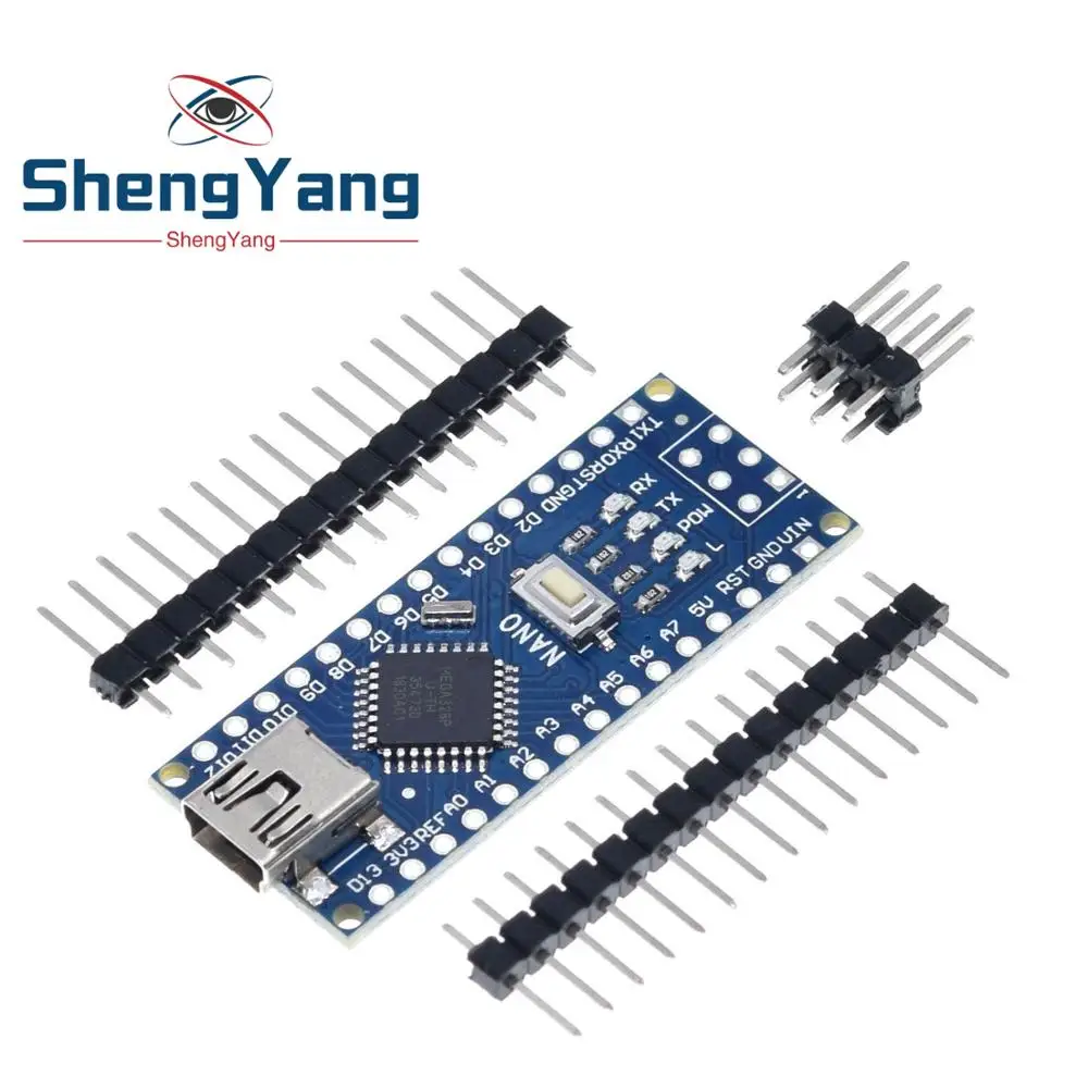 1 шт. акция для arduino Nano 3,0 Atmega328 контроллер совместимый модуль платы PCB макетная плата без USB V3.0
