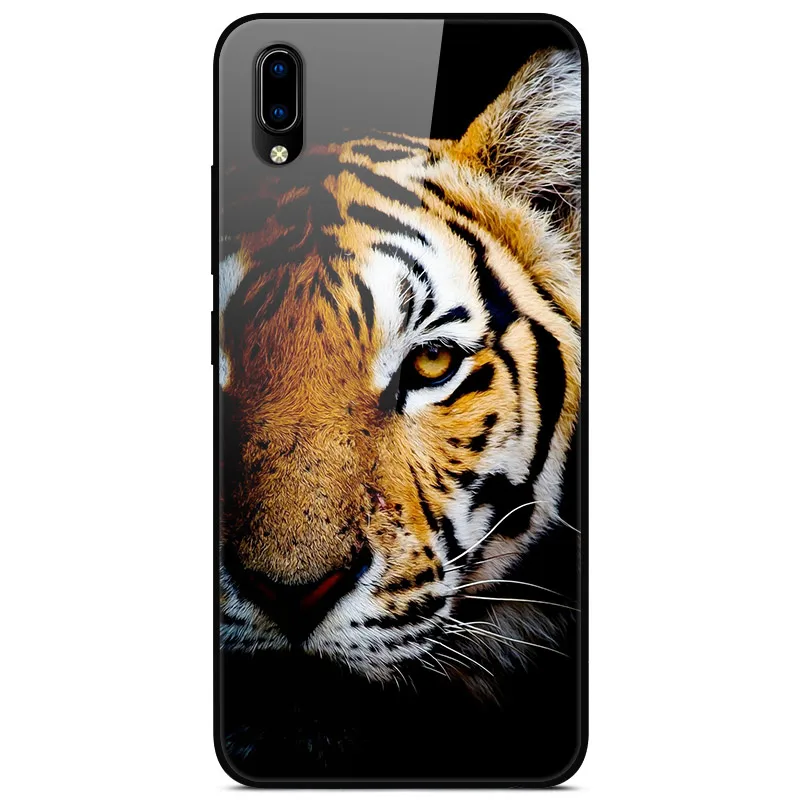 F для VIVO Y91C чехол VIVOY91C стеклянный жесткий чехол для телефона для VIVO Y91i чехол VIVO Y91 C мягкий бампер чехол закаленное для Vivo Y93 Y 93 - Цвет: 9
